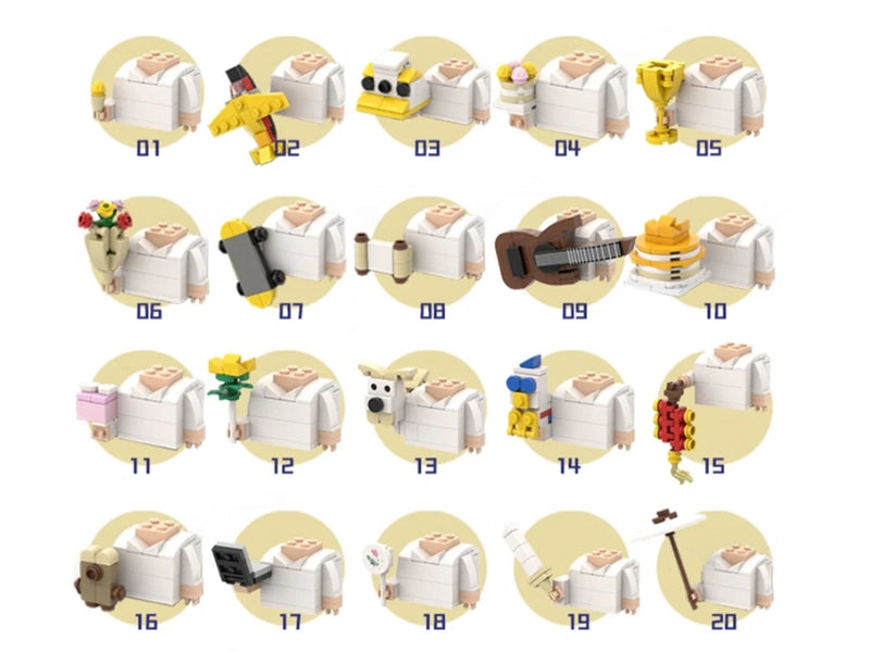 Turn Me Into Bricks - Hand Crafted Brick Figures