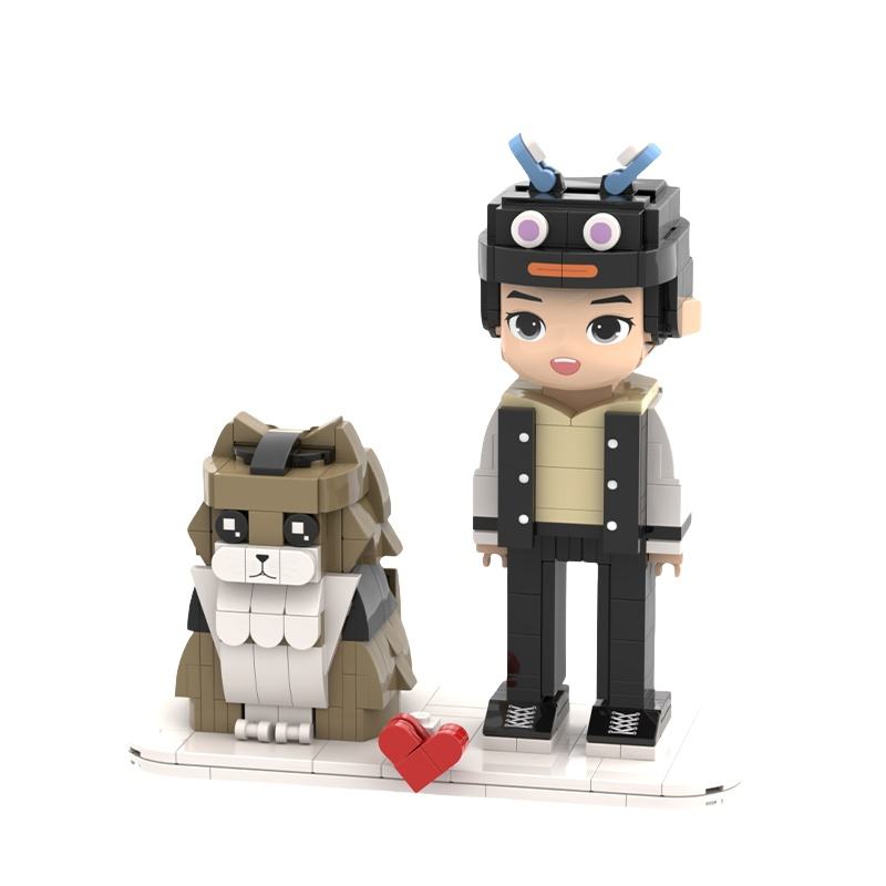 Custom Human & Pet BrickFig