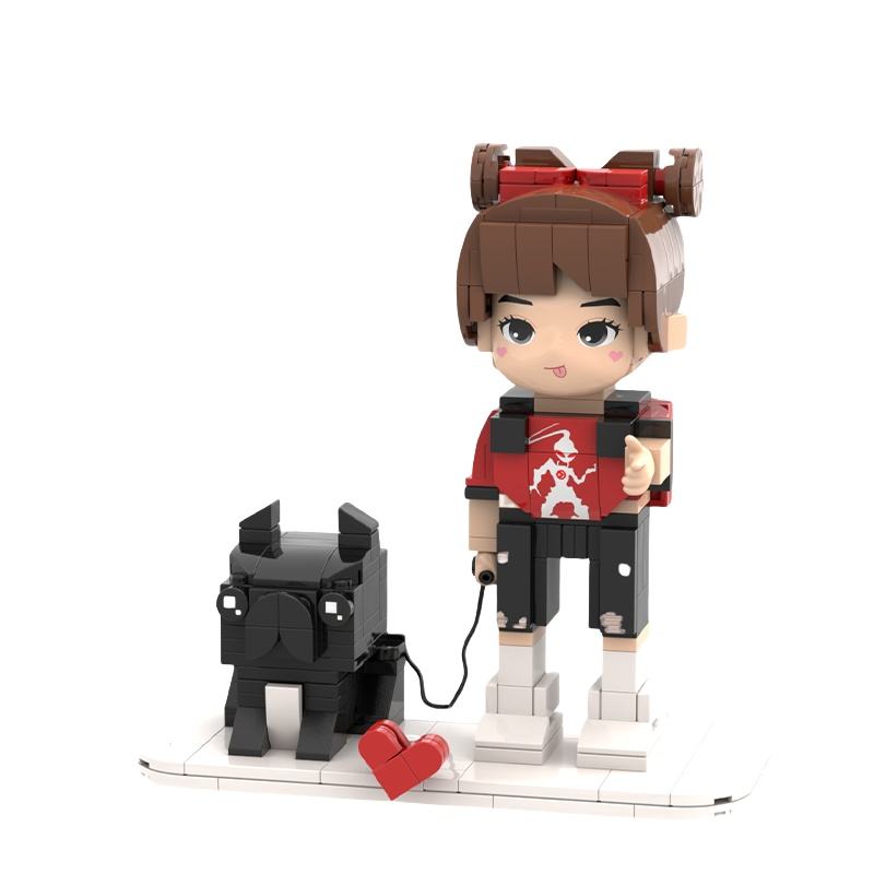 Custom Human & Pet BrickFig