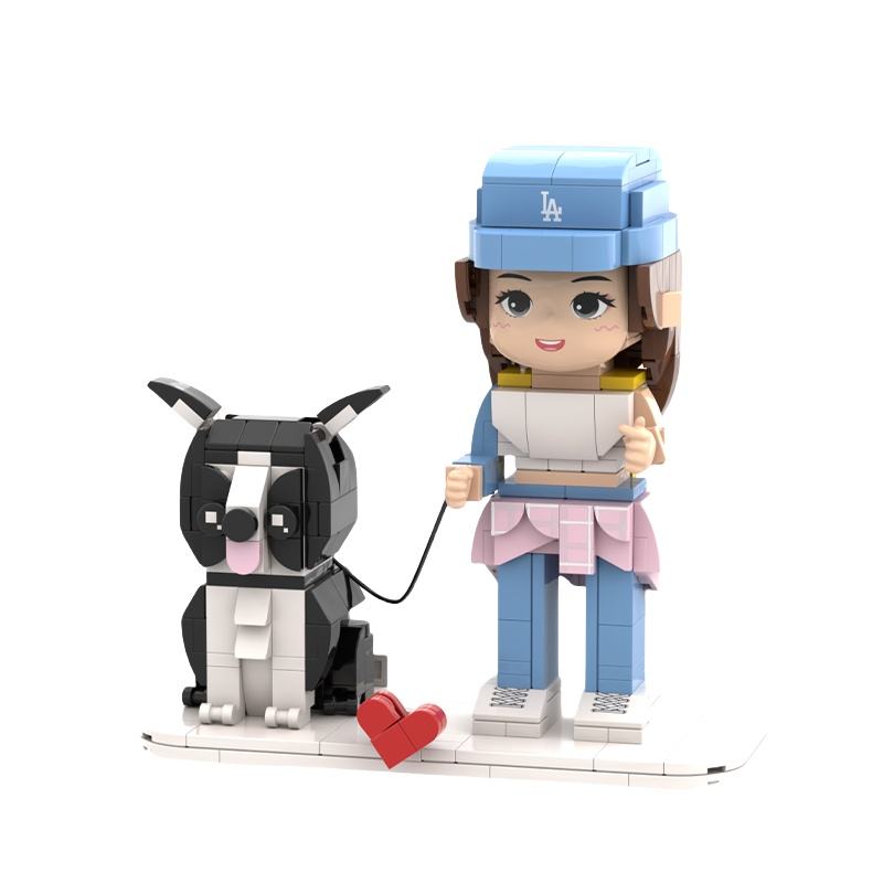 Custom Human & Pet BrickFig