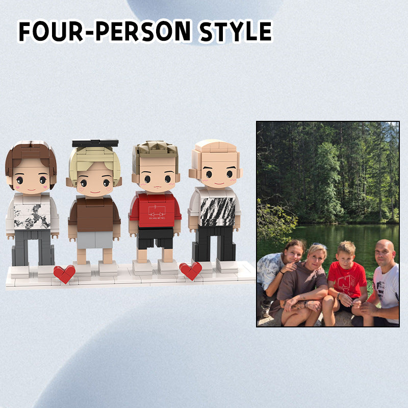 Custom Four Persons BrickFig